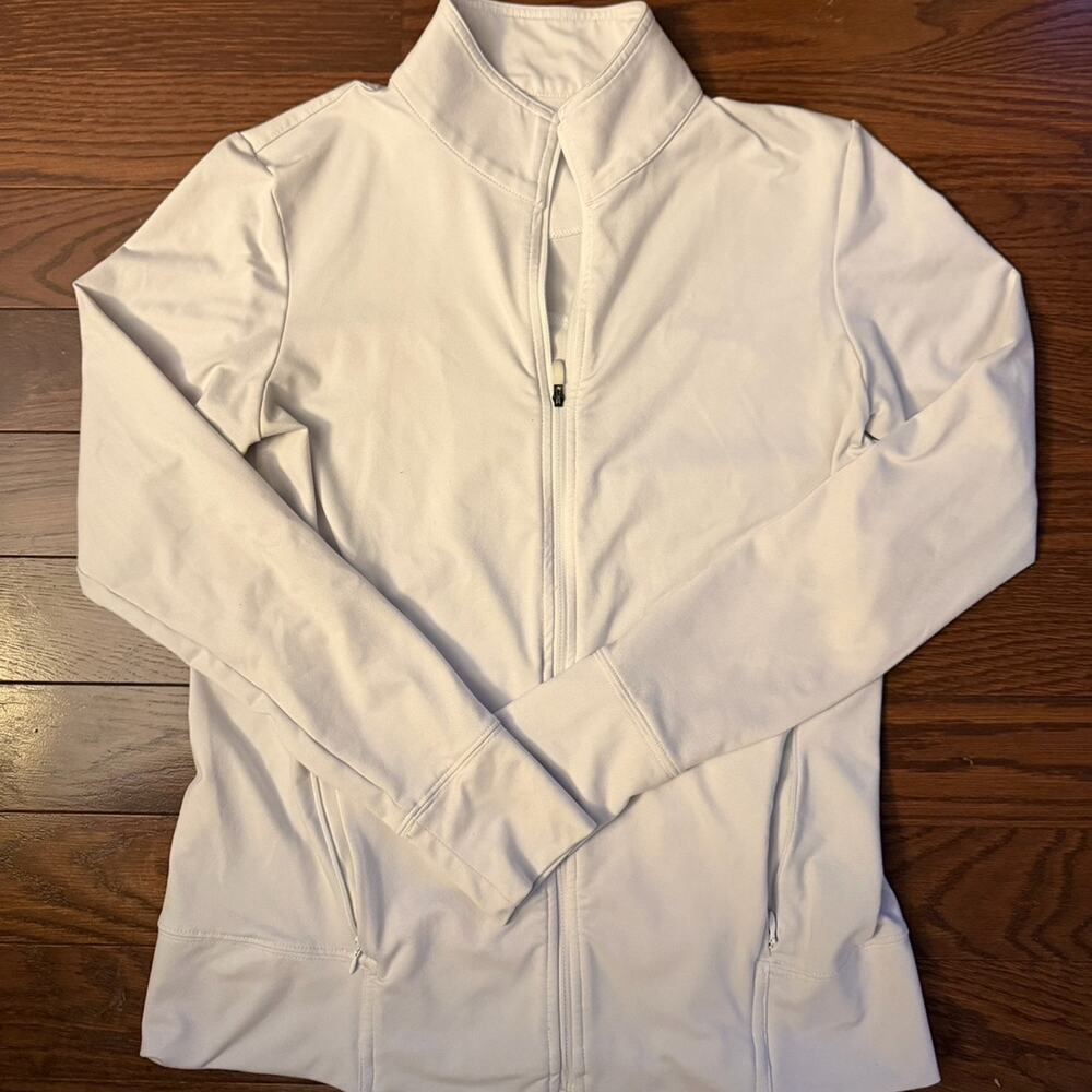 FJ Women’s White Full Zip Golf Jacket Size Small